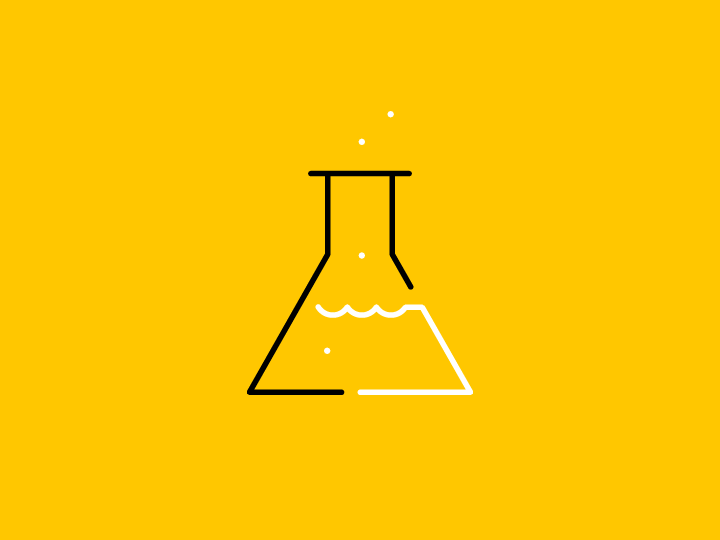 Représente l'icône d'un erlenmeyer