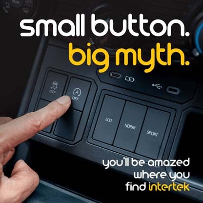 Accessory control buttons in a car cabin